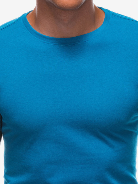 Edoti Tricou de bază albastru deschis pentru bărbați Edoti
