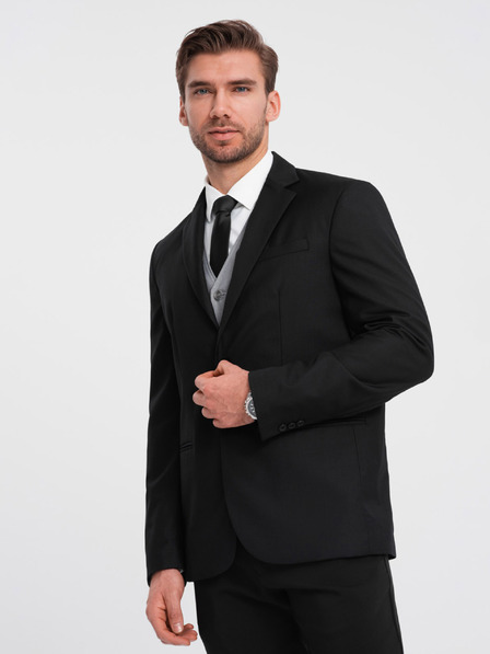 Ombre Clothing Jachetă bărbătească neagră Ombre Clothing