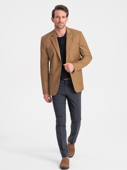 Ombre Clothing Jachetă pentru bărbați Light Brown Ombre Clothing