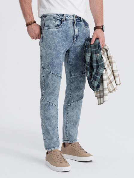 Ombre Clothing Blugi slim fit albaștri pentru bărbați Ombre Clothing