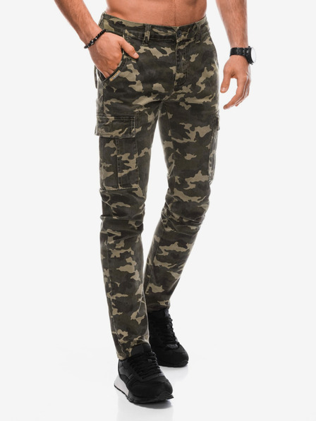 Edoti Pantaloni cargo army kaki pentru bărbați Edoti