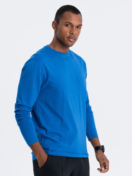 Ombre Clothing Cămașă de bază albastră pentru bărbați Ombre Clothing