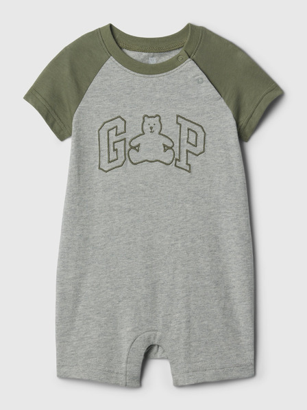GAP Baby salopetă scurtă Brannan Bear cu logo GAP