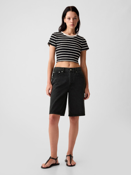 GAP Șorturi din denim jort mid rise GAP