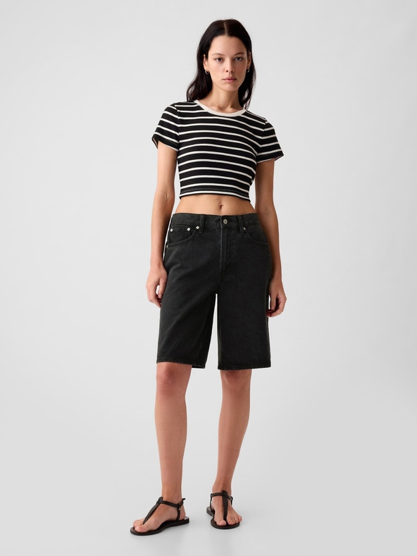 GAP Șorturi din denim jort mid rise GAP
