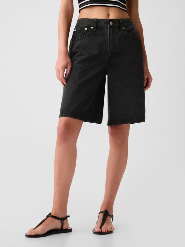 GAP Șorturi din denim jort mid rise GAP