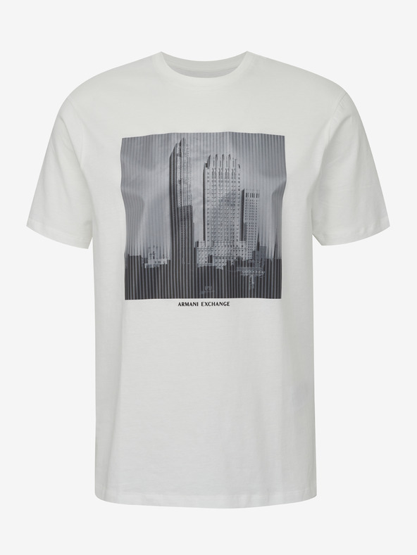 Armani Exchange Hanorac alb pentru bărbați Armani Exchange