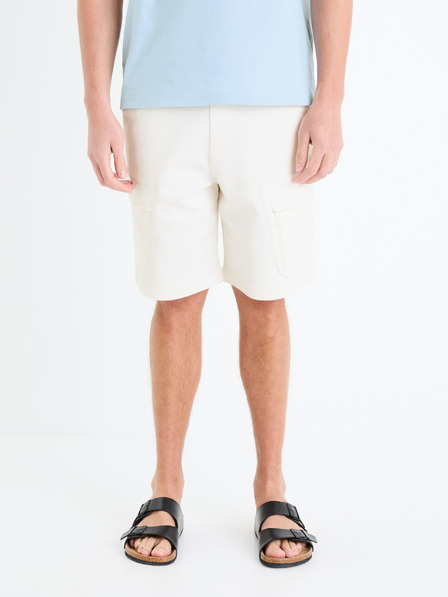 Celio Pantaloni scurți cargo crem pentru bărbați Celio Gojogbm