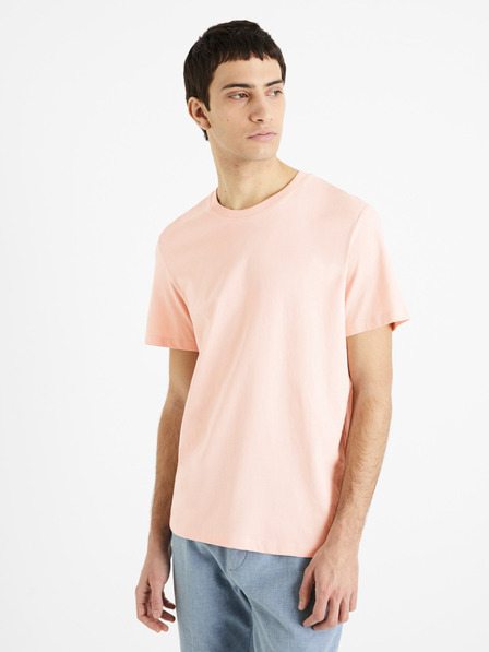 Celio Tricou de bază roz pentru bărbați Celio Tebase