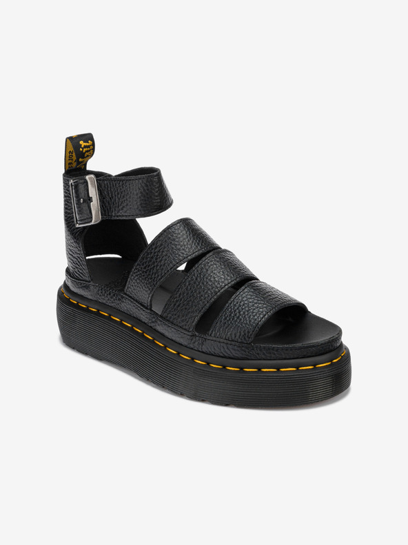 Dr. Martens Dr. Martens Clarissa II negru sandale cu platformă din piele pentru femei