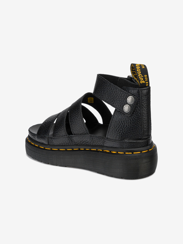 Dr. Martens Dr. Martens Clarissa II negru sandale cu platformă din piele pentru femei