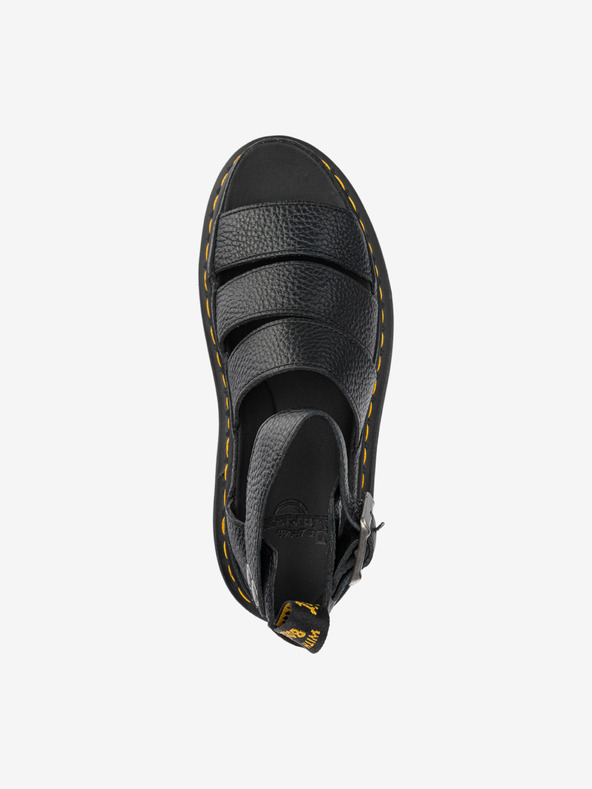 Dr. Martens Dr. Martens Clarissa II negru sandale cu platformă din piele pentru femei