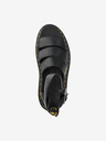 Dr. Martens Dr. Martens Clarissa II negru sandale cu platformă din piele pentru femei