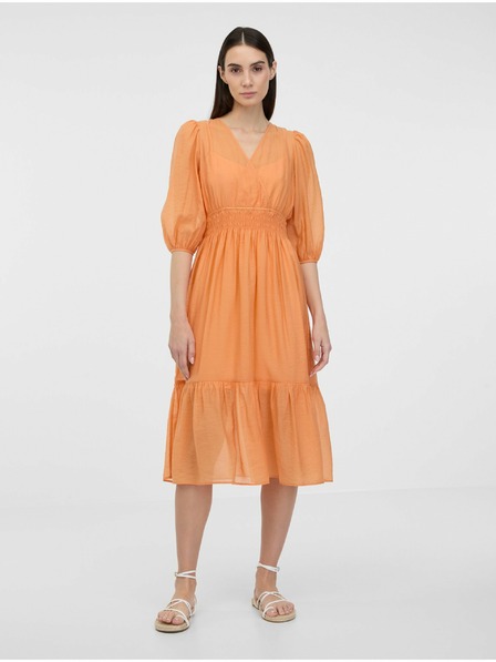 Orsay Rochie midi de culoare portocalie pentru doamne ORSAY