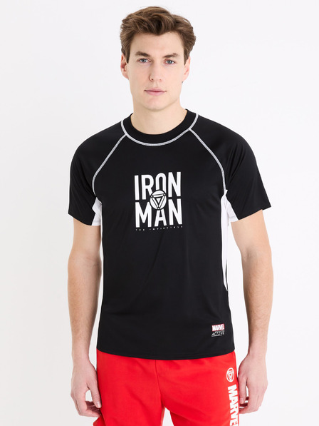 Celio Tricou sport negru pentru bărbați Celio Marvel Iron Man