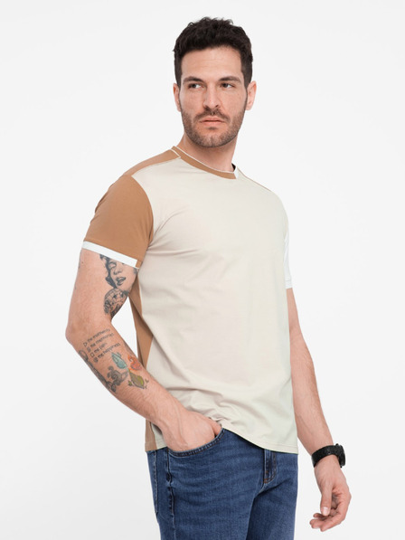 Ombre Clothing Tricou bărbătesc maro Ombre Clothing