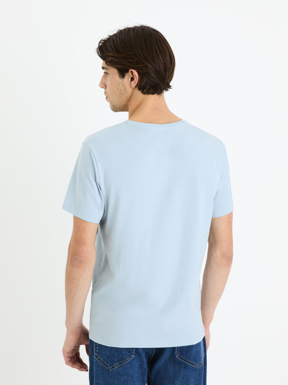 Celio Tricou basic albastru deschis pentru bărbați Celio Neuniv
