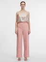Orsay Pantaloni de damă de culoare corai ORSAY
