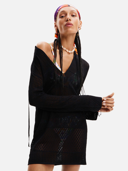 Desigual Desigual El Cairo Rochie de plajă neagră pentru femei