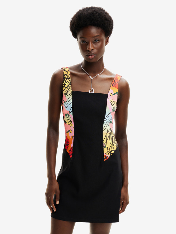 Desigual Desigual x M. Christian Lacroix Marbella Rochie neagră pentru femei