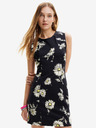 Desigual Desigual Lorean negru rochie cu flori pentru femei