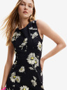 Desigual Desigual Lorean negru rochie cu flori pentru femei