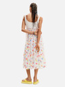 Desigual Rochie midi florală albă pentru femei Desigual Vancouver