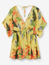 Desigual Galben Femeii Floral Beach rochie Desigual Top Tropical Party