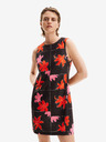 Desigual Rochie mini florală roșie și neagră pentru femei Desigual Houston