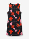 Desigual Rochie mini florală roșie și neagră pentru femei Desigual Houston