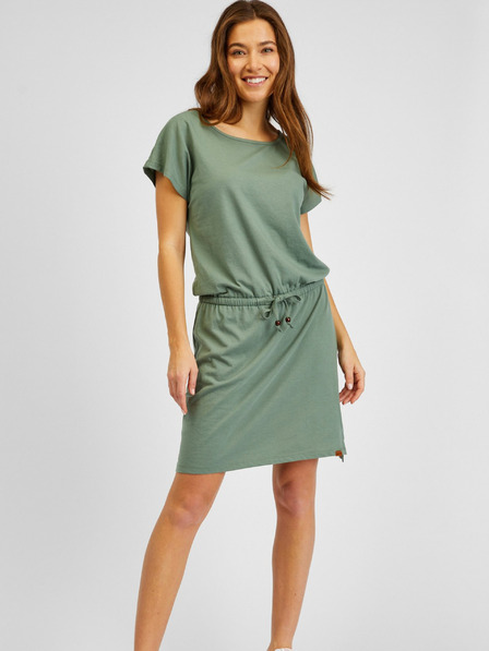 Sam 73 Rochie verde pentru femei cu cravată SAM73 Norma