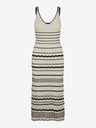 Vero Moda Rochie midi cu dungi negre și crem pentru femei Vero Moda Minou