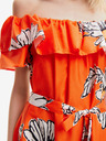 Desigual Rochie midi florală portocalie pentru femei Desigual Georgeo