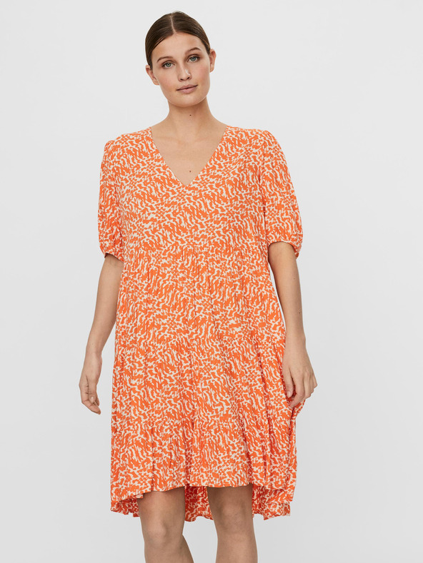 Vero Moda Rochie largă cu model portocaliu VERO MODA Hanna