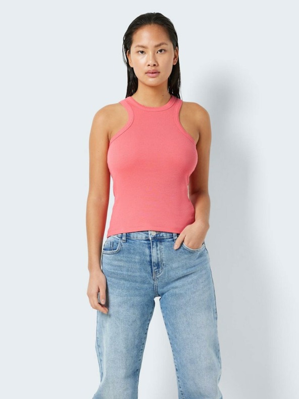 Noisy May Tricou de bază Coral pentru femei Noisy May Maya