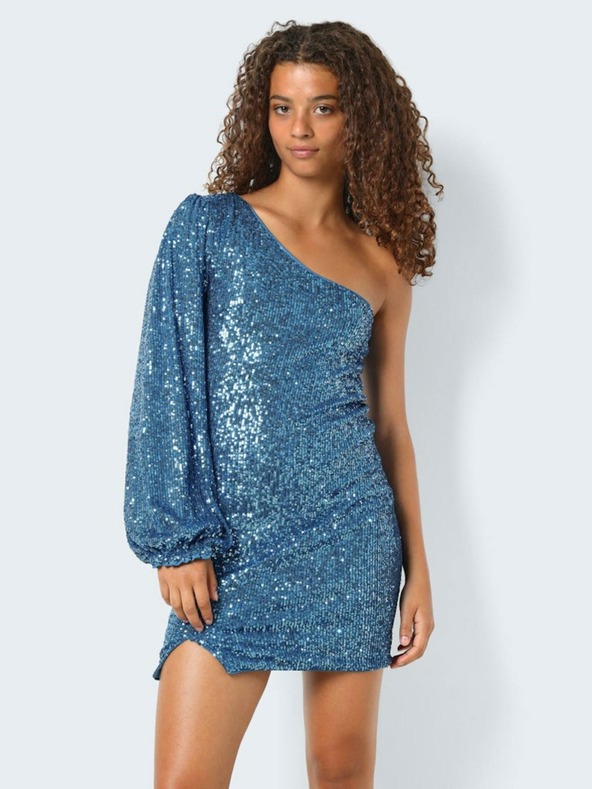 Noisy May Rochie teacă cu paiete pentru femei Noisy May Scarlett albastru