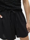 Vero Moda Pantaloni scurți negri din in pentru femei Vero Moda Linn