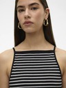 AWARE by VERO MODA Tricou negru cu dungi pentru femei AWARE by VERO MODA Wett