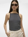 AWARE by VERO MODA Tricou negru cu dungi pentru femei AWARE by VERO MODA Wett