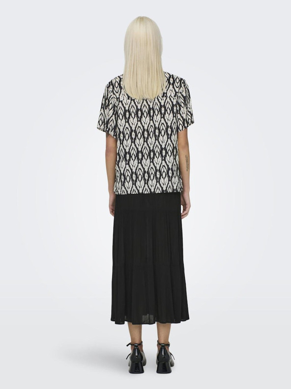 ONLY Bluză neagră cu model pentru femei ONLY Susan