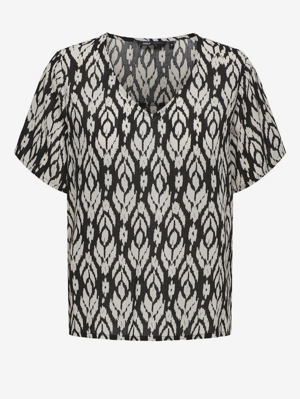 ONLY Bluză neagră cu model pentru femei ONLY Susan