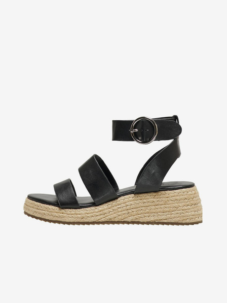 ONLY Sandale cu platformă pentru femei de culoare neagră ONLY Minerva-1