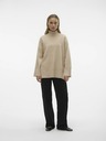 Vero Moda Pulover cu guler înalt bej pentru femei VERO MODA Goldneedle