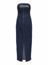 ONLY Rochie midi din denim albastru închis pentru femei ONLY Gisele