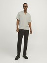 Jack & Jones Cămașă bej cu mânecă scurtă pentru bărbați Jack & Jones Aaron