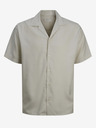 Jack & Jones Cămașă bej cu mânecă scurtă pentru bărbați Jack & Jones Aaron