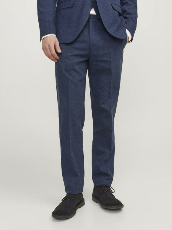 Jack & Jones Pantaloni scurți din lenjerie Jack & Jones Riviera albastru închis pentru bărbați