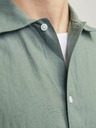 Jack & Jones Cămașă din in cu mânecă scurtă, verde, pentru bărbați Jack & Jones Faro