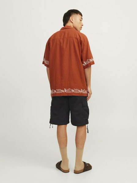 Jack & Jones Pantaloni scurți cargo negri pentru bărbați Jack & Jones Cole