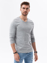 Ombre Clothing Tricou cu mânecă lungă pentru bărbați fără imprimeu - mix 2 bucăți în pachet V1 Z41 basic